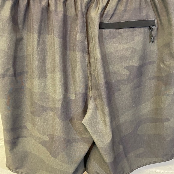 Performance Apparel Mens Olive / Grey Camouflage Shorts w Pockets Size M - Picture 6 of 11
